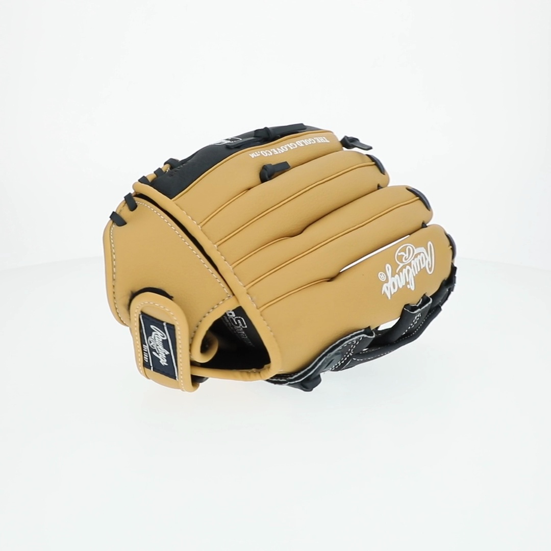 Rawlings Playmaker Series Youth Baseball Glove, Camel/Navy, 11.5