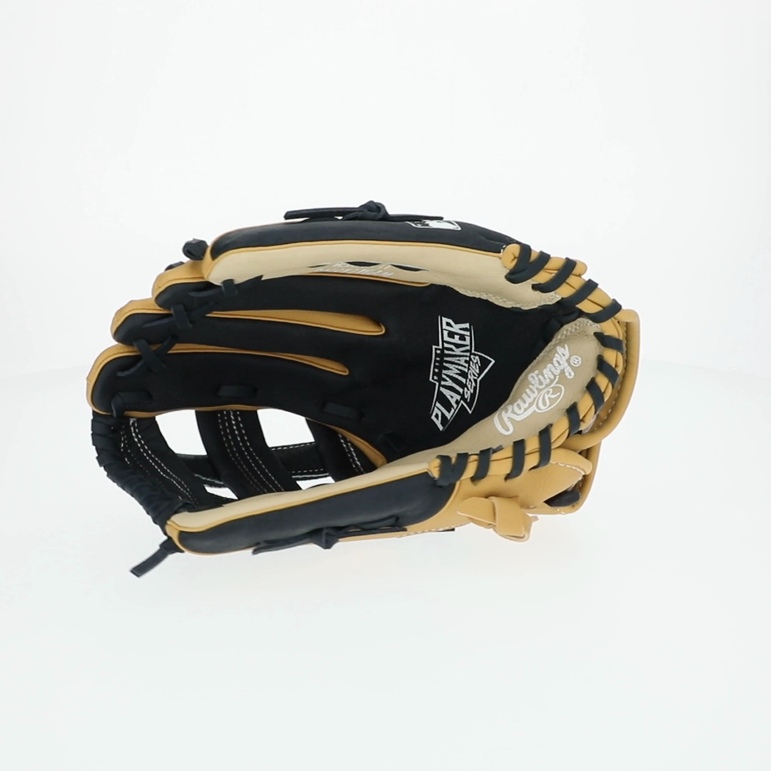 Rawlings Playmaker Series Youth Baseball Glove, Camel/Navy, 11.5