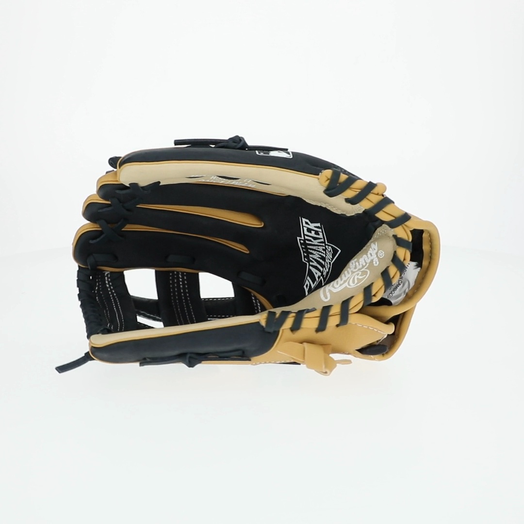 Rawlings Playmaker Series Youth Baseball Glove, Camel/Navy, 11.5