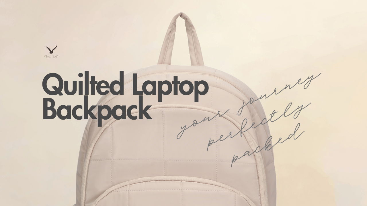 thumbnail video image 2 of Classic Panel Laptop Backpack – Hynes Eagle – Ivory, 2 of 10