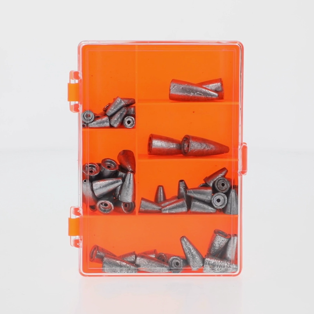 Ozark Trail Worm Weights 64 Piece Assorted Sinker Pack with