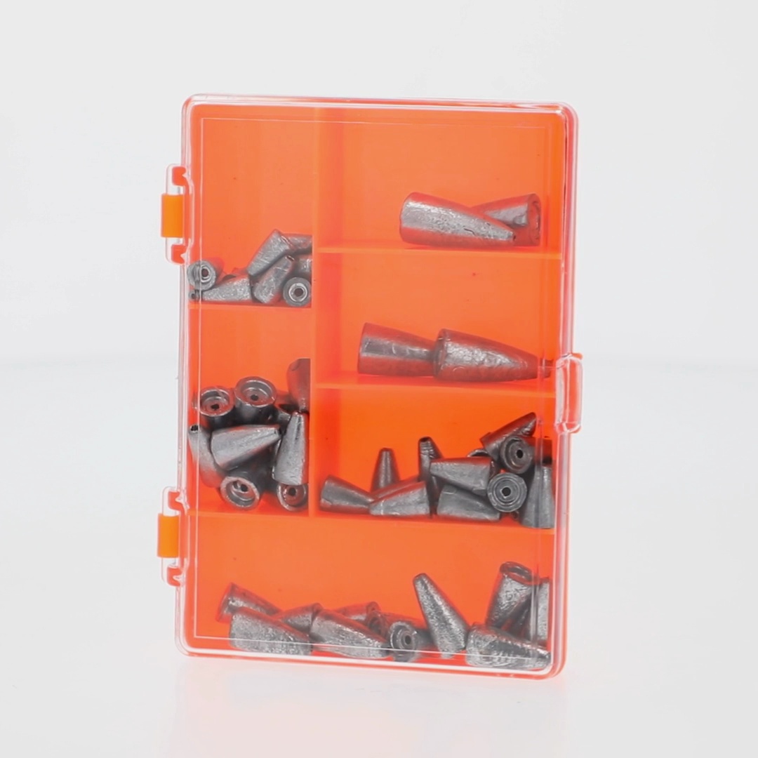 Ozark Trail Worm Weights 64 Piece Assorted Sinker Pack with