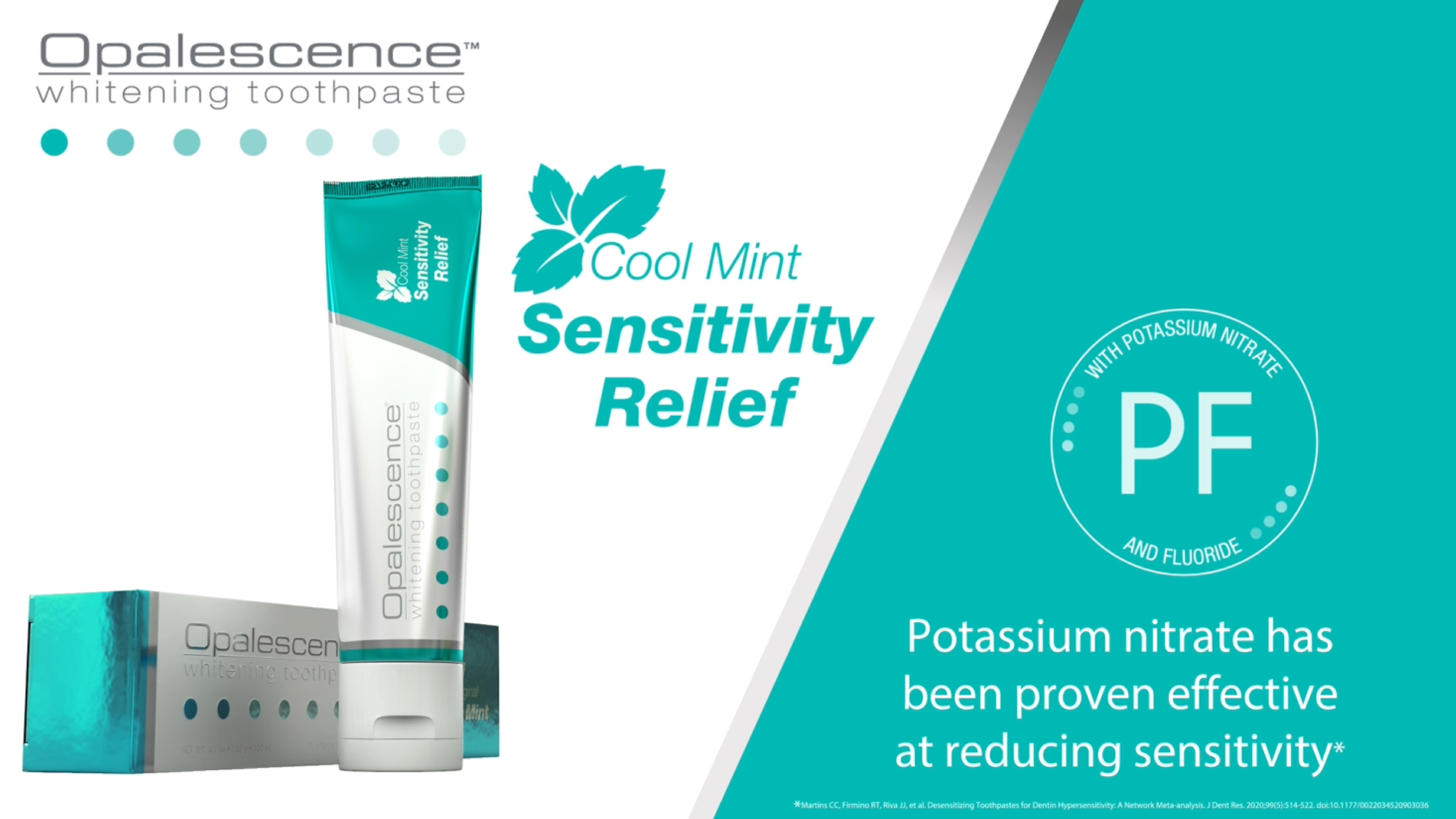 thumbnail video image 2 of Opalescence Sensitive Teeth Whitening Toothpaste, 12 Pack Mint Oral Care Kosher Gluten Free Gel 4.7 oz, 2 of 8