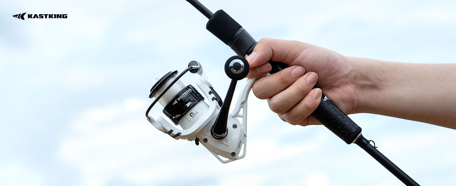 thumbnail video image 2 of KastKing Fishing Rods,IM6 Graphite Spinning  & Casting Rod Stainless Steel Guides- Crixus, 2 of 9