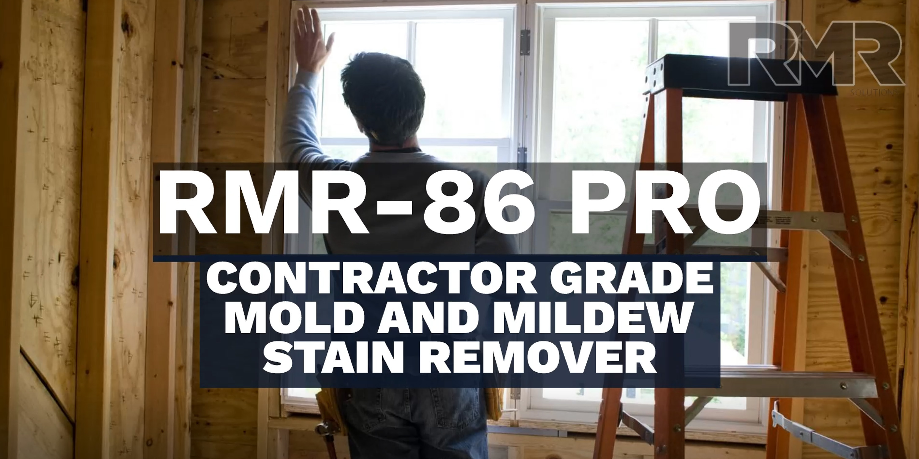 thumbnail video image 2 of RMR-86 PRO Instant Mold and Mildew Stain Remover/Odor Eliminator, 2.5 Gallon, 2 of 6