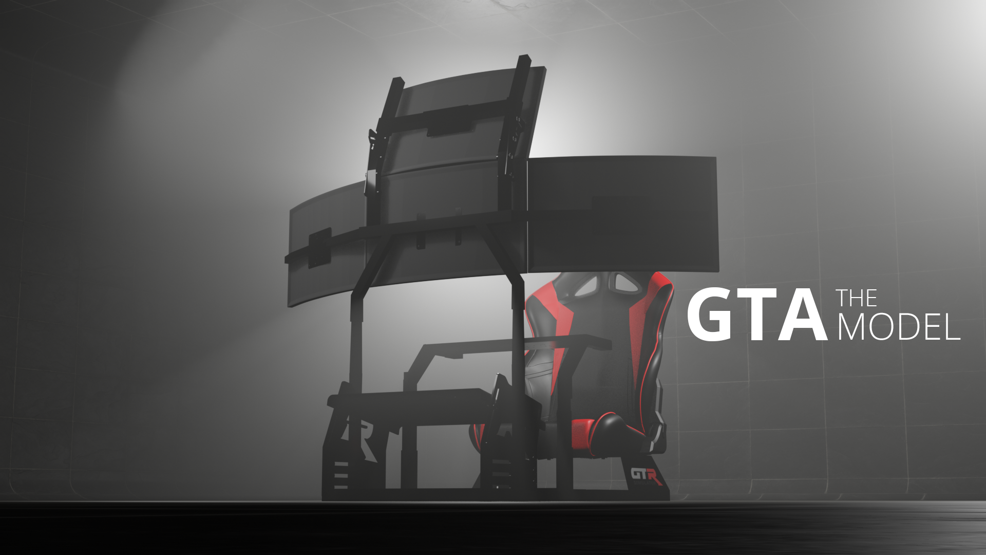 thumbnail video image 2 of GTA Model White Frame Black/Red Seat, 2 of 5