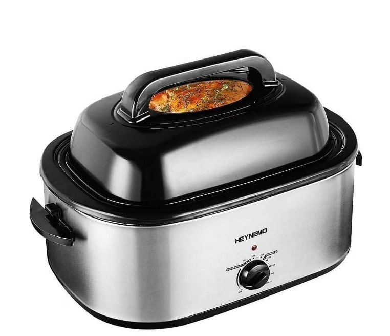 thumbnail video image 2 of Heynemo 1450w 26qt Electric Roaster Oven, 2 of 12