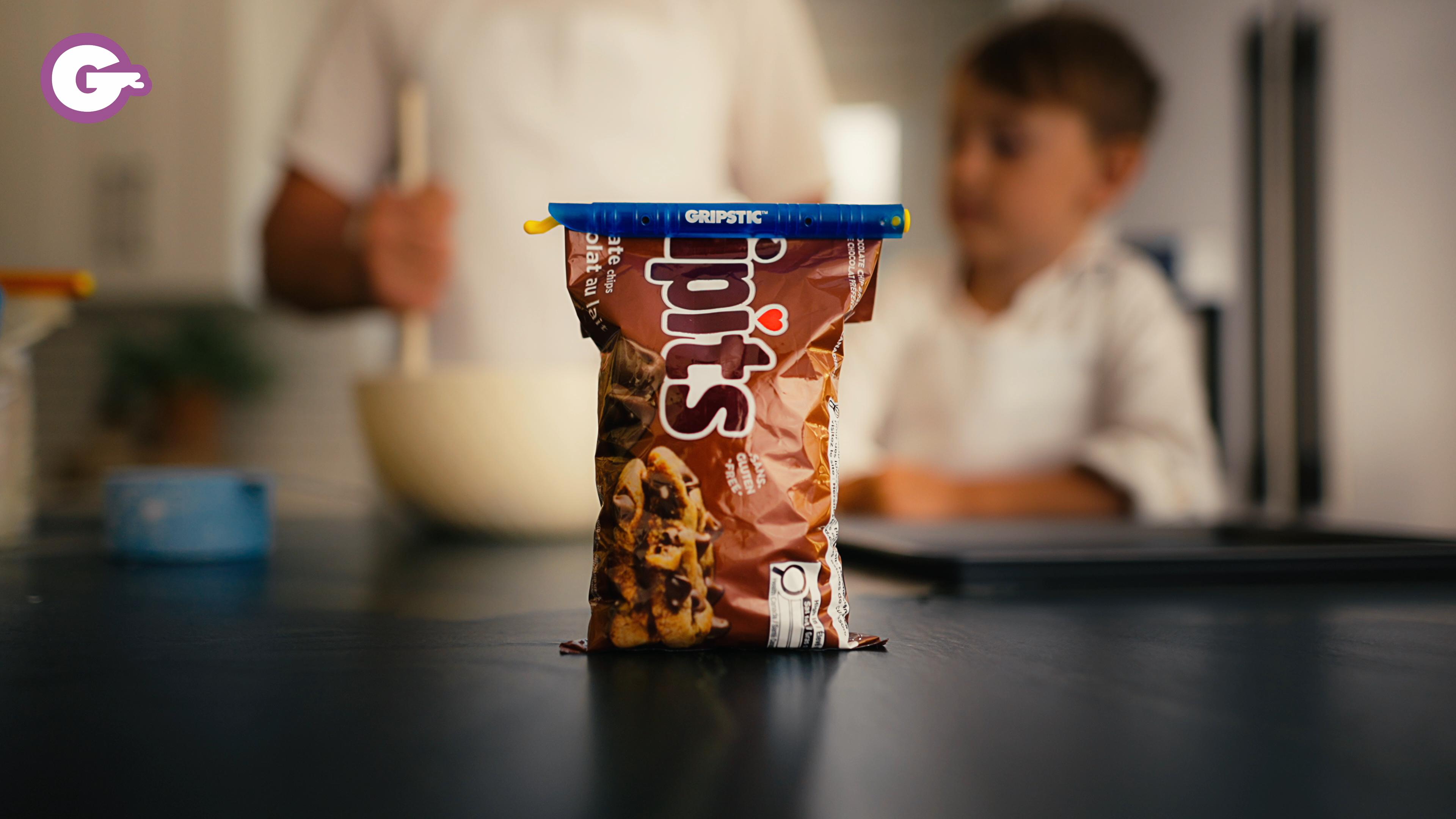 thumbnail video image 2 of GRIPSTIC® Reusable Plastic Multicolor Bag Sealing Clips, 12-Pack Assortment, 2 of 6