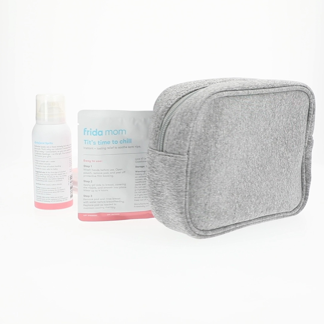 Frida Mom Breastfeeding Survival Kit with Nipple Cream, Lactation