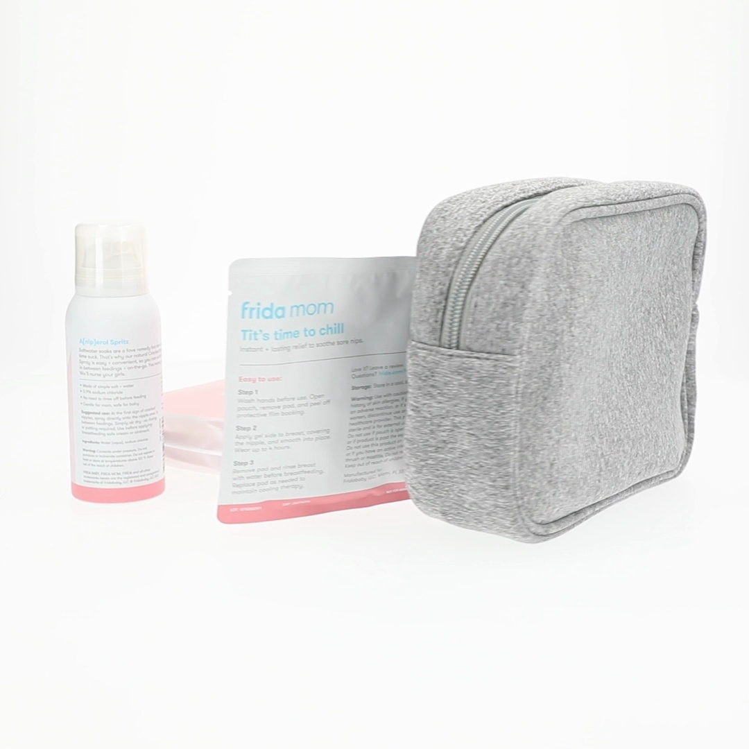 Frida Mom Breastfeeding Survival Kit with Nipple Cream, Lactation