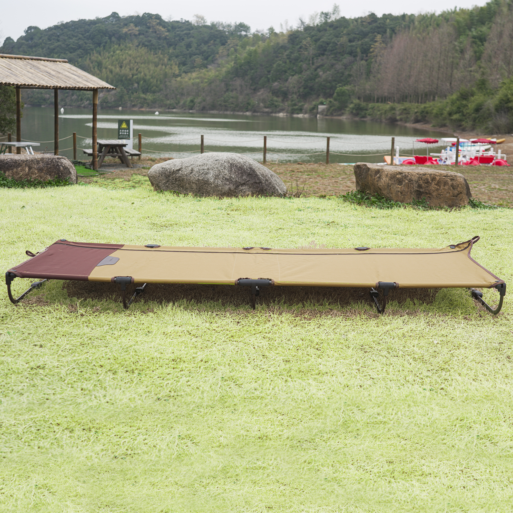 thumbnail video image 2 of Ozark Trail Zipper Cot, Adult, 75.5" x26" x 5.5", 2 of 17