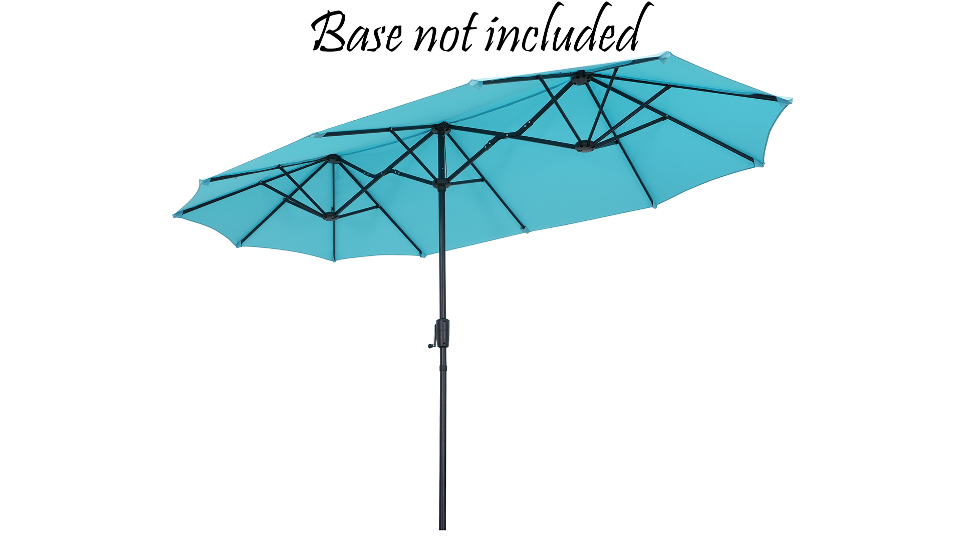thumbnail video image 2 of Autlaycil 13 FT Patio Umbrella with Sun Protection & Easy Crank for Deck Pool Patio, Sky Blue, 2 of 8