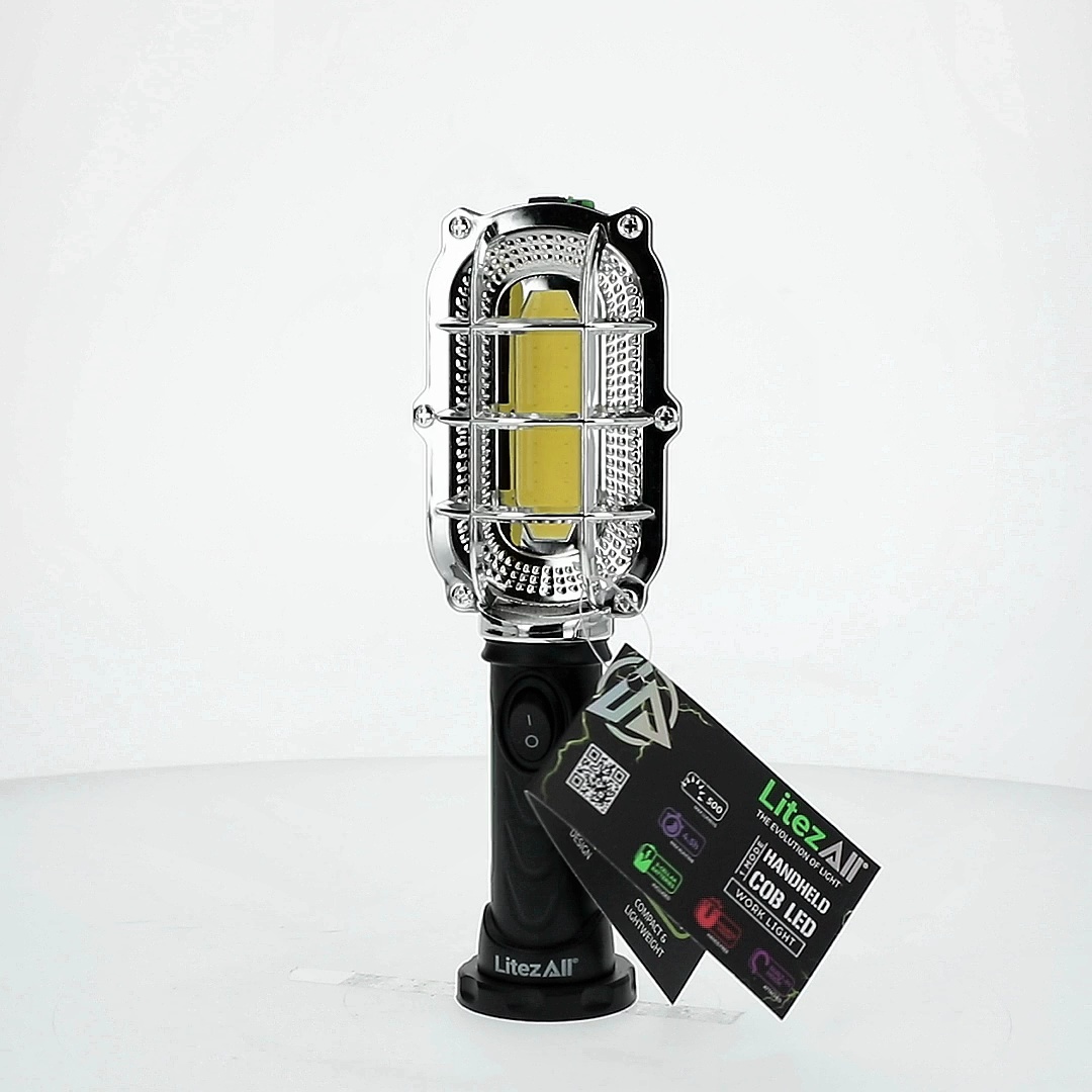 LitezAll Classic Style 500-Lumen Work Light, Hand LED Light with