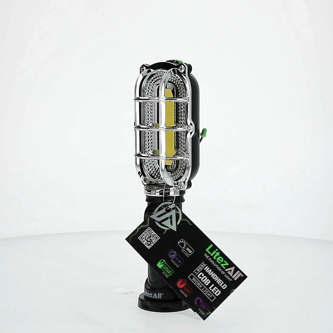LitezAll 500-Lumen Classic Style LED Work Light with Hook and
