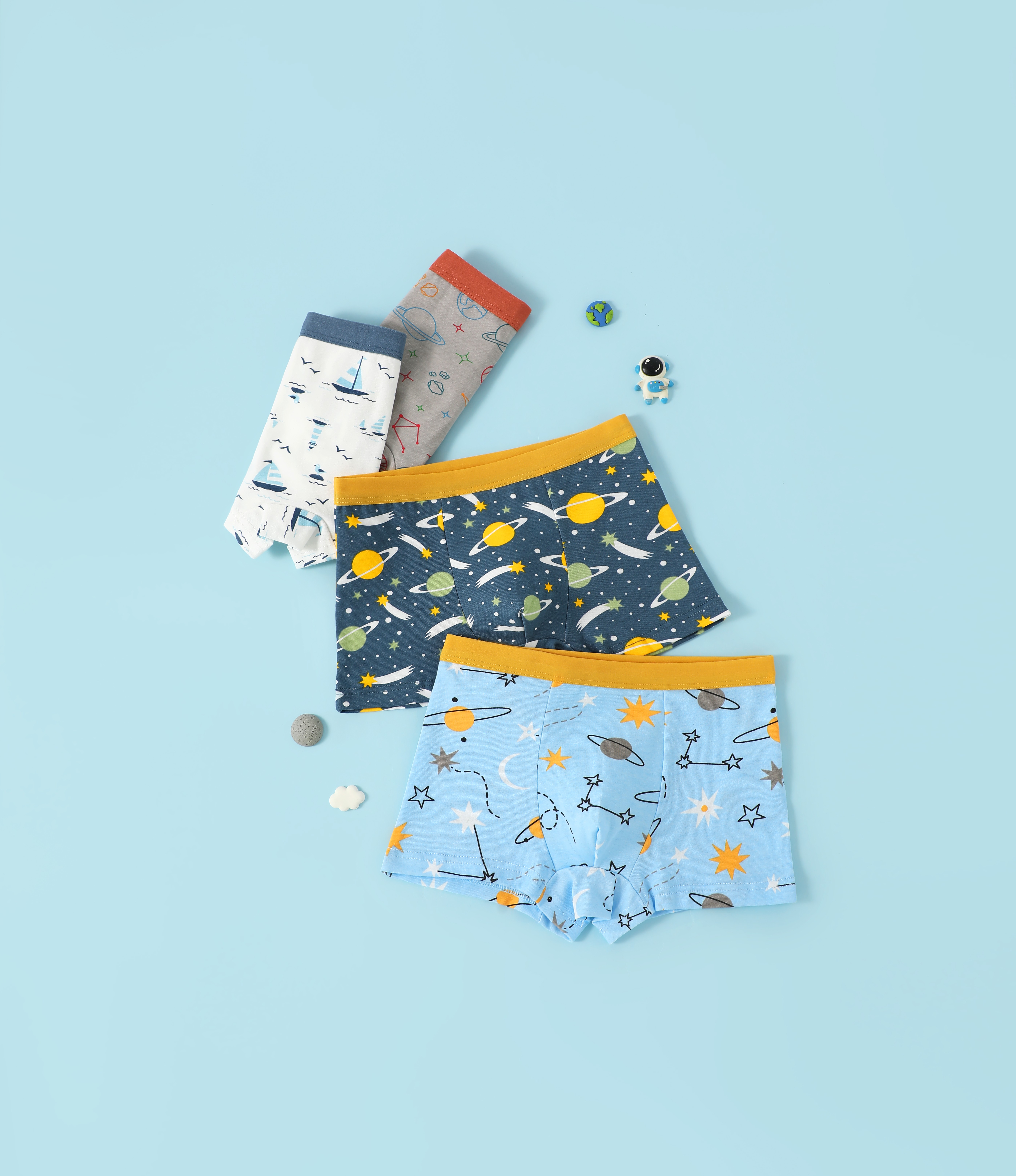 thumbnail video image 2 of Hbhpov Boys Underpants Dinosaur Toddler Boxer Shorts Briefs Kids Soft Underwear, 8 Pack, Size 2-12, 2 of 7