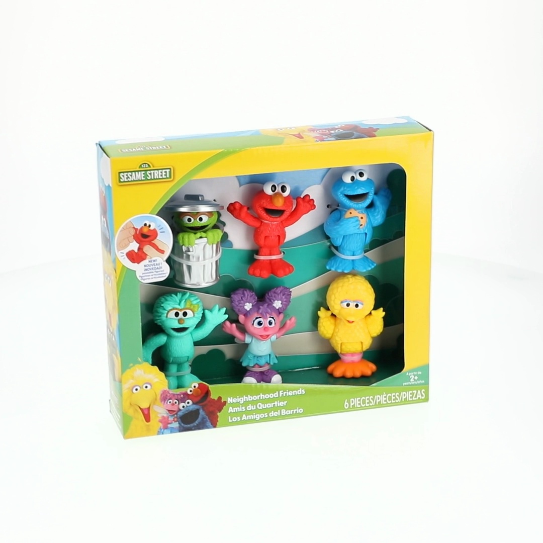 Sesame Street Neighborhood Friends, 6-piece Poseable Figurines