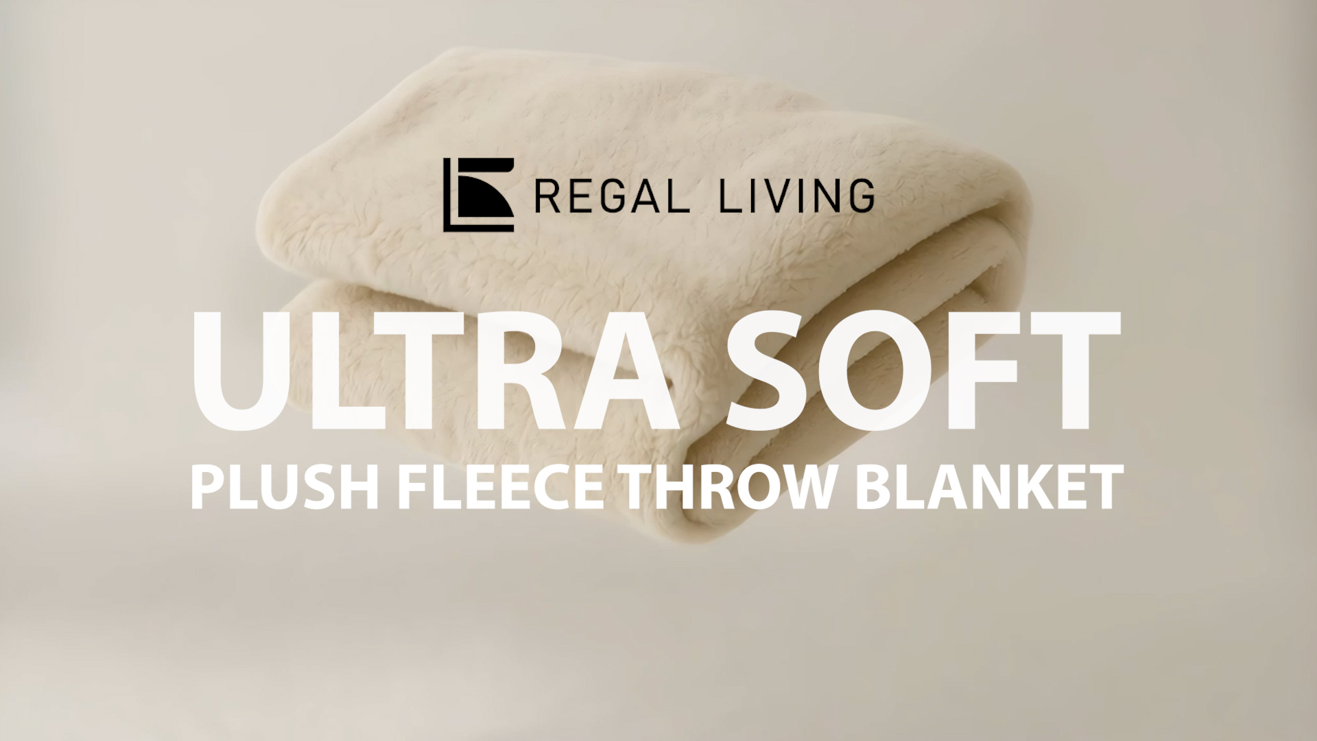 thumbnail video image 2 of Regal Living Ultra Soft Plush Fleece Blanket, Double-Sided Cozy Warm Twin, Navy, 66" x 90", 2 of 9