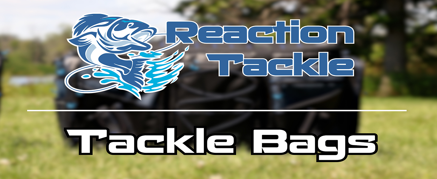 thumbnail video image 2 of Reaction Tackle Fishing Tackle Bag – Salt Water Resistant Tackle Box Bag, 1000D PVC Waterproof Material, Durable Liner, Removable Dividers, for 3600 Trays, Small Bag, 2 of 7