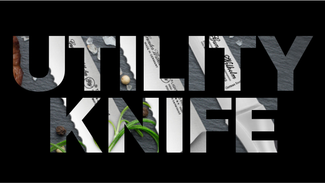 thumbnail video image 2 of Gunter Wilhelm LIGHTNING ProCut 5" Utility Serrated Knife - Made in Germany - Brown & Grey Handle, 2 of 7