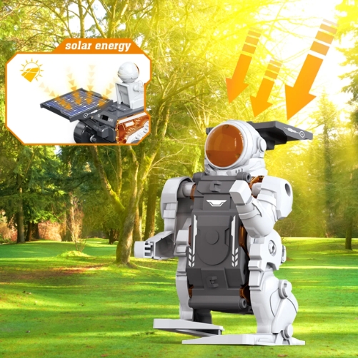 thumbnail video image 2 of Freecat 4-in 1 Solar Space Robot Kit for Kids Boys 8-12 Years, STEM Educational Science Kit, Birthday Christmas Gift for Toddler Boys 8 9 10 11 12., 2 of 7