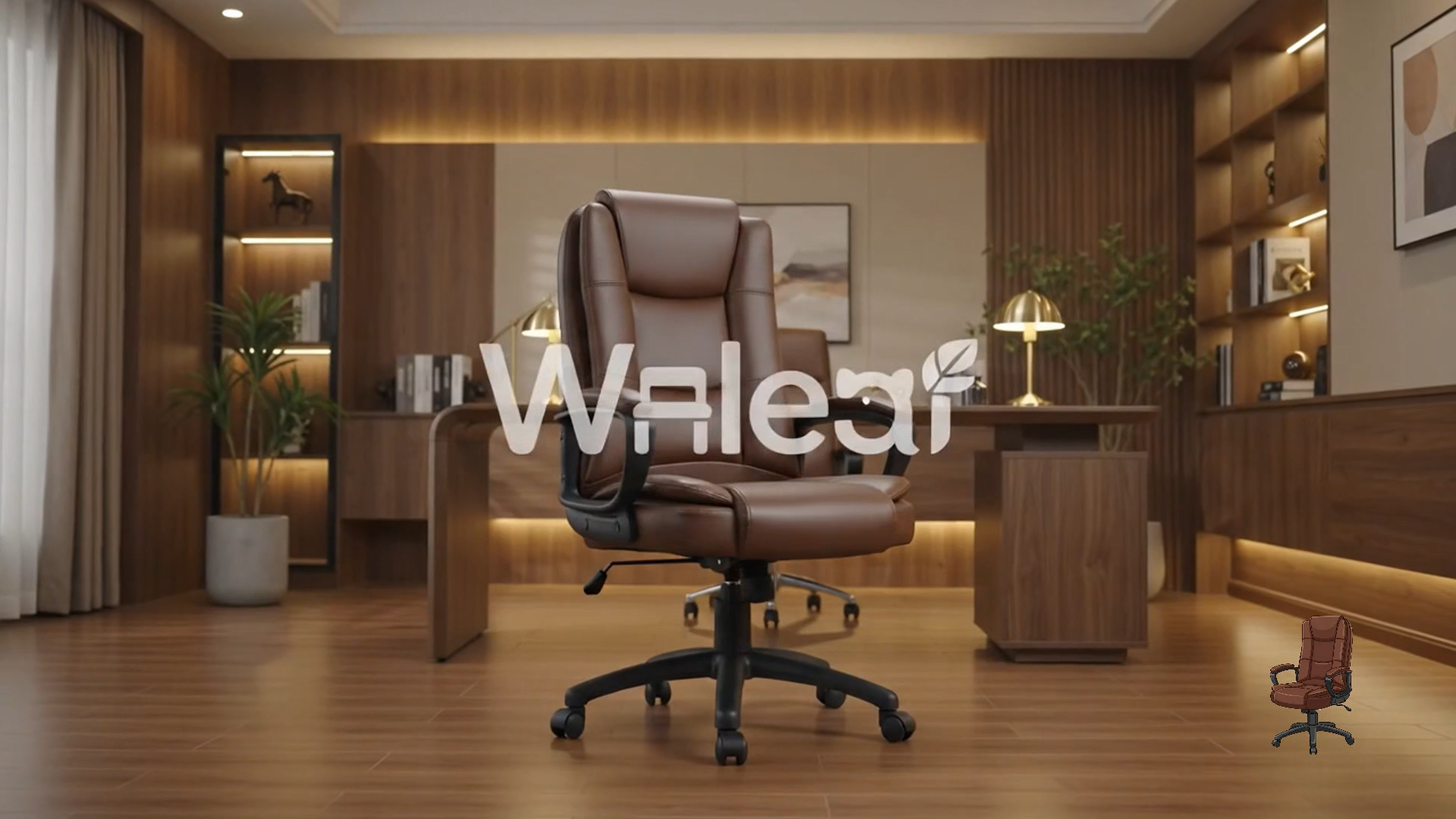 thumbnail video image 2 of Waleaf Home Office Chair, 400LBS 8Hours Heavy Duty Design, Ergonomic High Back Cushion Lumbar Back Support, Computer Desk Chair, Big and Tall Chair for Work, 2 of 10