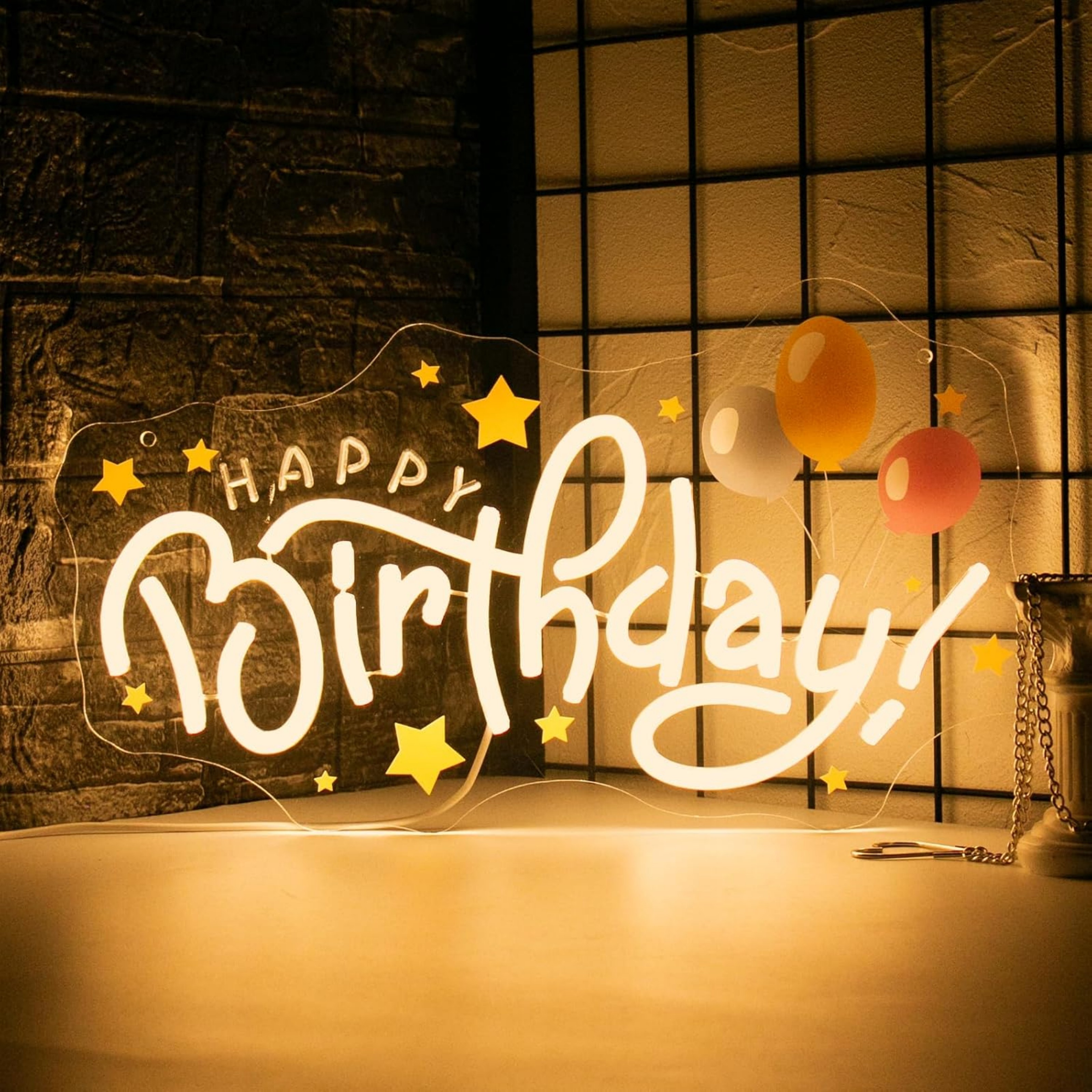 thumbnail video image 2 of UPONRAY Happy Birthday Neon Signs, 16"*9" Dimmable & USB-Powered LED Neon Light, Stylish Wall Decor for Birthday Gift, Birthday Party, 2 of 13