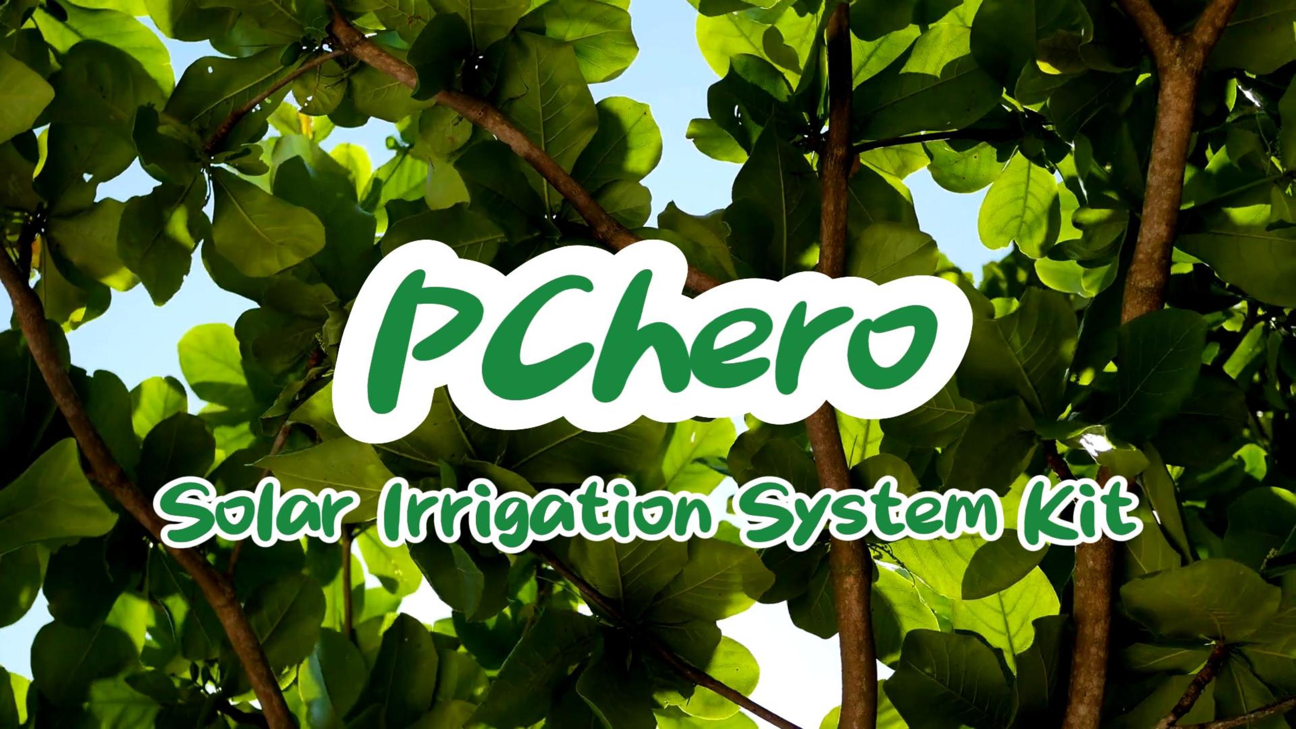PChero Solar Automatic Drip Irrigation Kit, Solar Powered Auto Watering ...