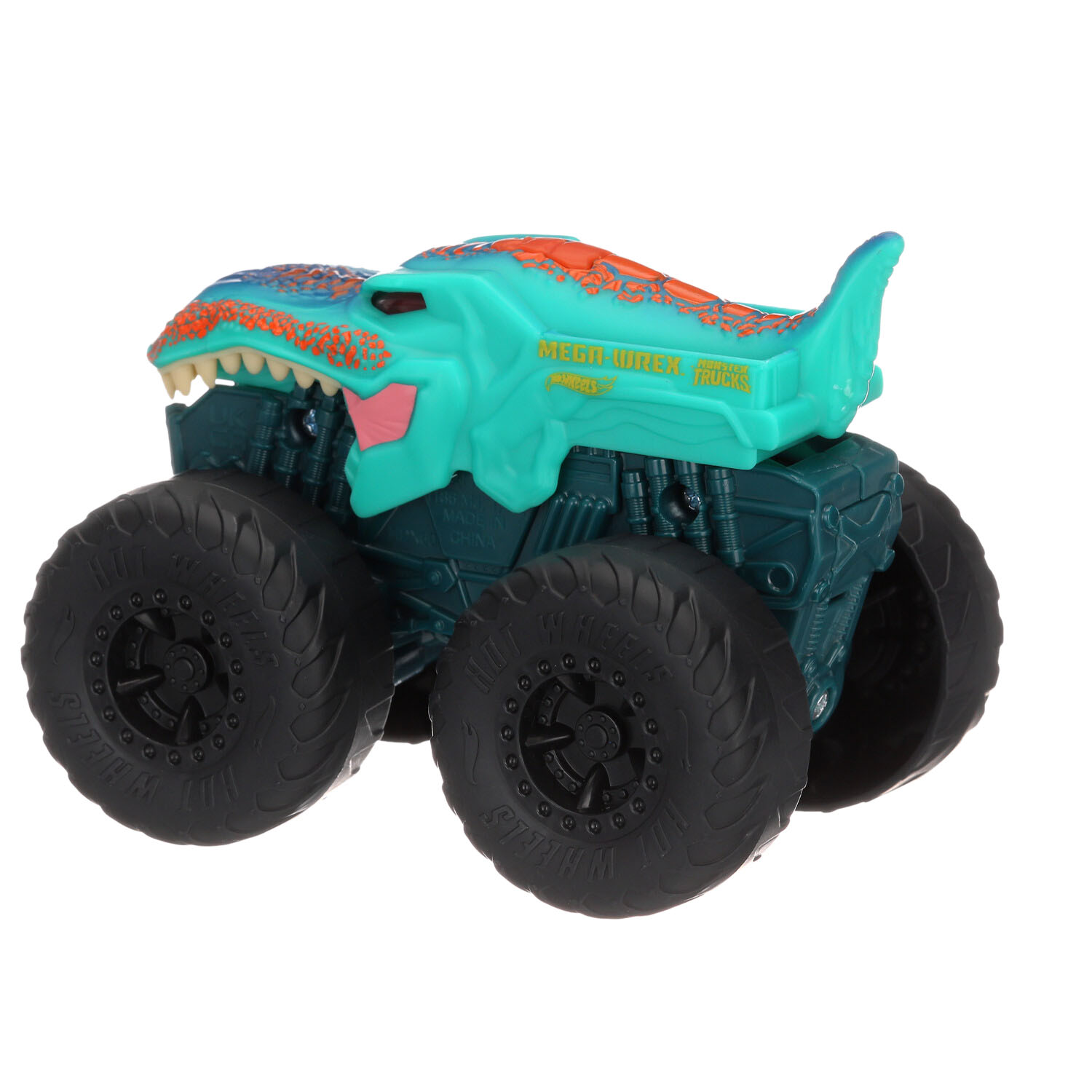 Hot Wheels Monster Trucks Roarin' Wreckers, 1:43 Scale Mega-Wrex Toy Truck  with Lights & Sounds