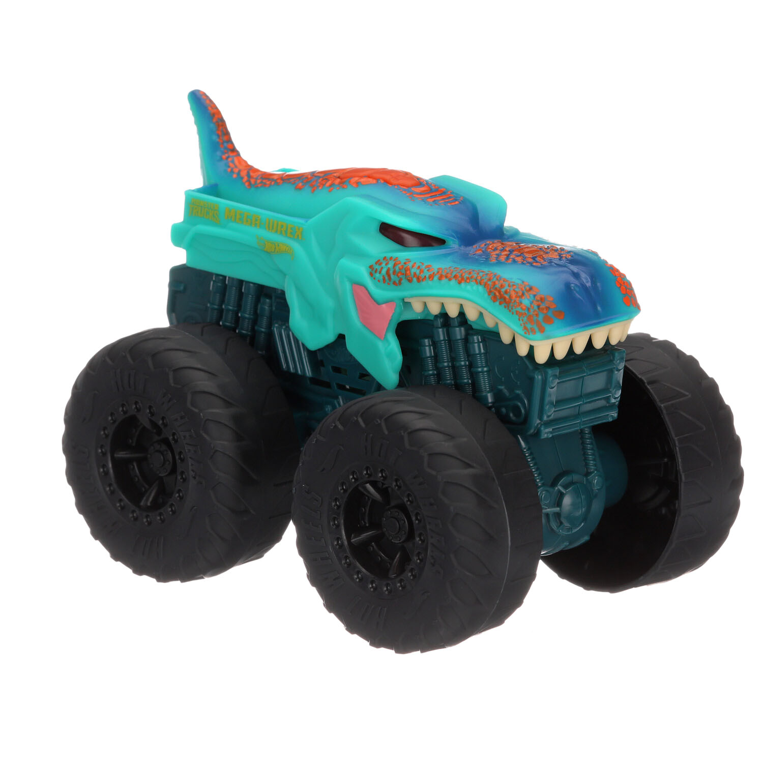  Hot Wheels RC Monster Trucks 1:6 Scale Mega-Wrex, Large  Remote-Control Toy Truck, All-Terrain Tires, 2ft+ Long : Toys & Games