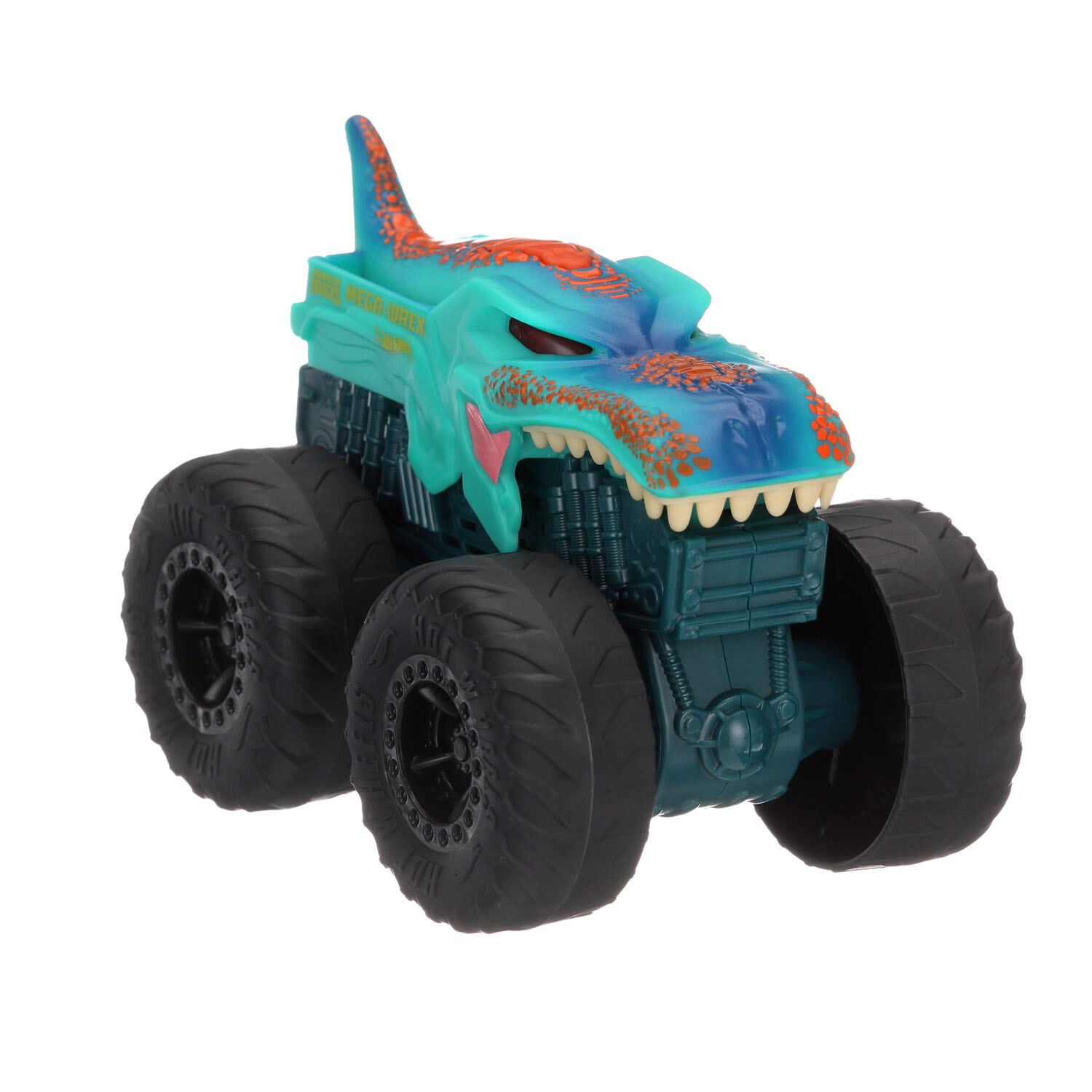 Hot Wheels Monster Trucks Roarin' Wreckers, 1:43 Scale Mega-Wrex Toy Truck  with Lights & Sounds