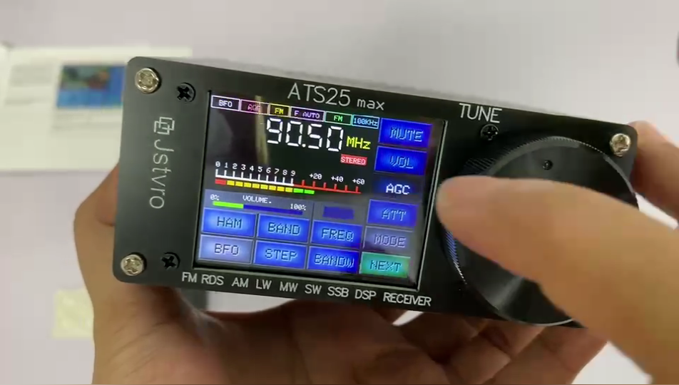 Upgraded ATS25 MAX SI4732 Receiver Portable Full Multi Bands Shortwave ...