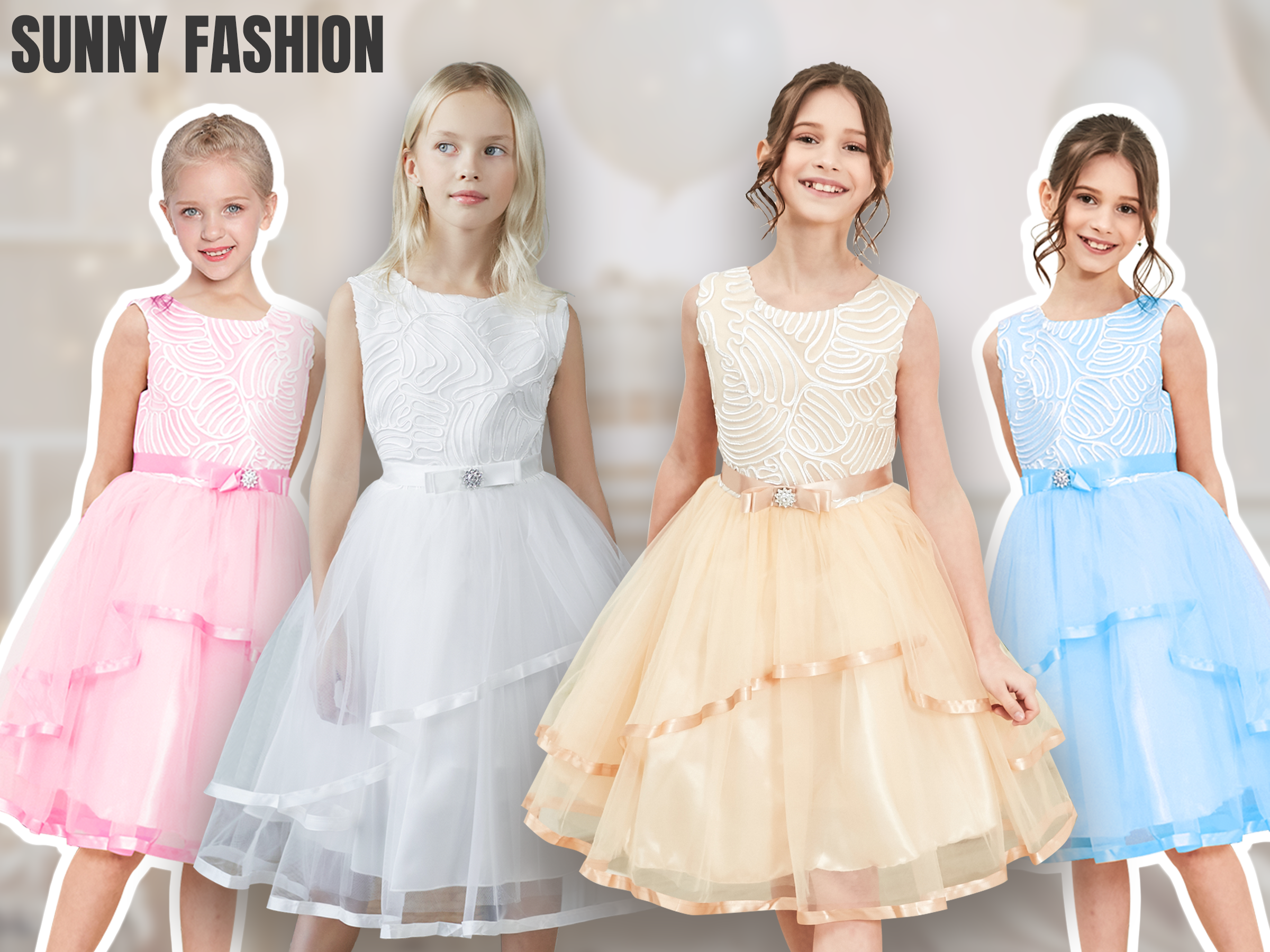 sunny fashion dresses Girls Dresses, Wedding Dresses, Bridesmaid Dresses