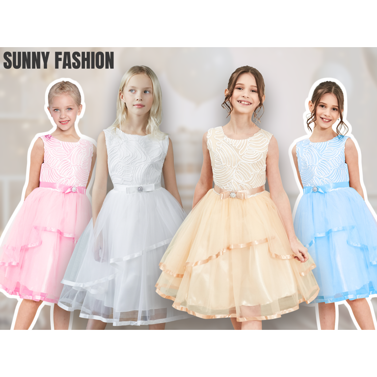 sunny fashion dresses Sunny Fashion Girls Elegant Bow A-Line Dress main image 1