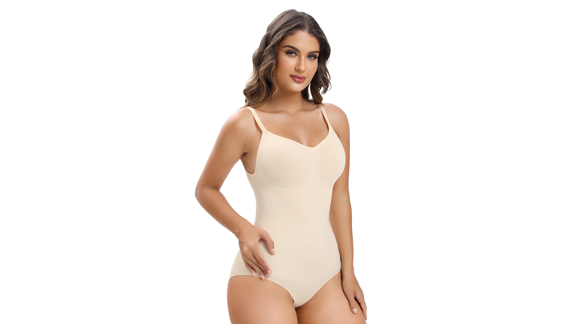 thumbnail video image 2 of SHAPERX Brief Shapewear for Women Tummy Control Body Shaper Seamless Sculpting Bodysuit, 2 of 8