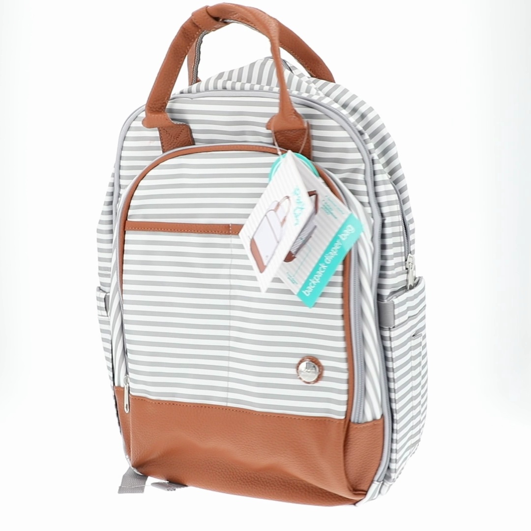Colorful Striped Women\'s Backpack/Diaper Bag New 0874860e-d164-4434-afdc-  main image 4