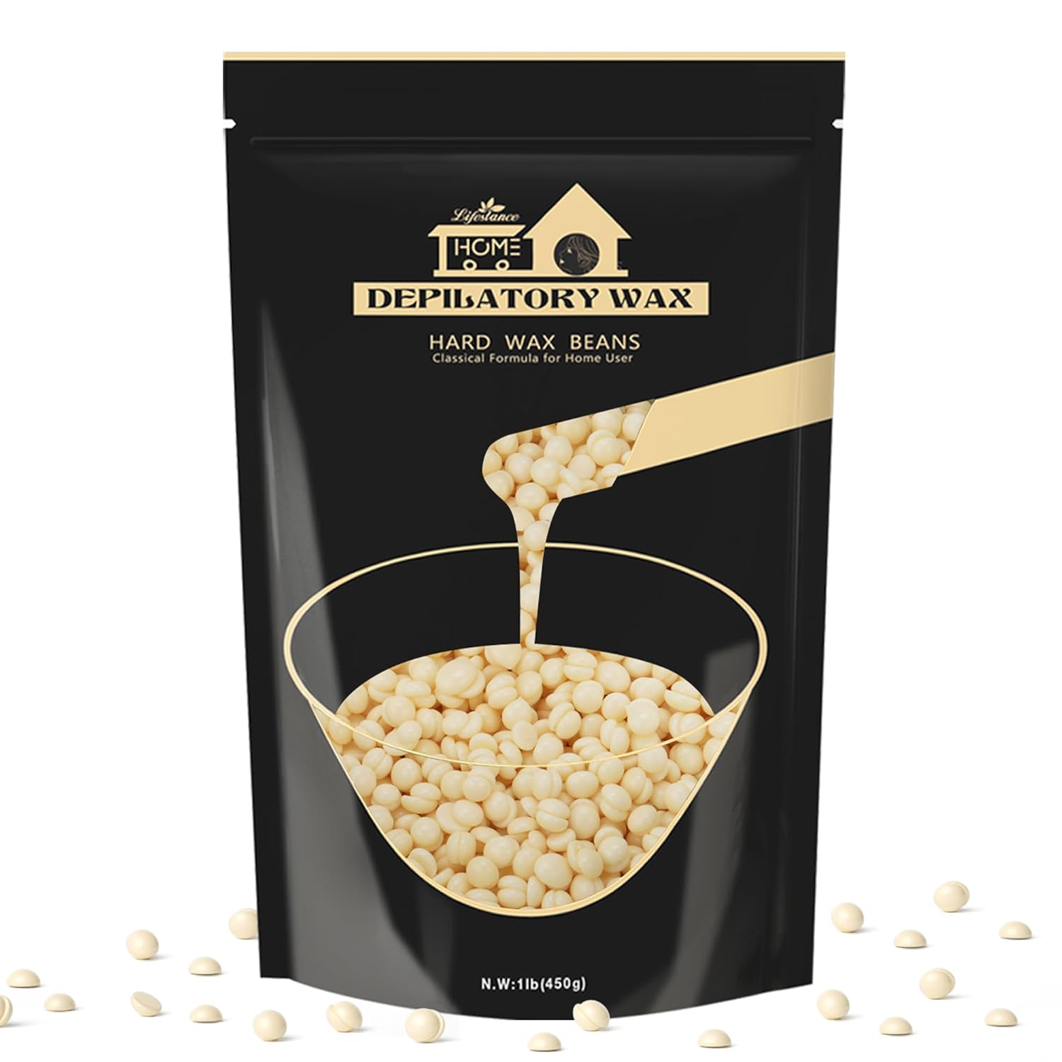 thumbnail video image 2 of Lifestance 1lb/16oz Coconut Cream Brazilian Bikini Hard Wax Beads Kit for at Home Sensitive Skin Hair Removal on Face, Body, Legs, Underarms, Eyebrow, 2 of 10