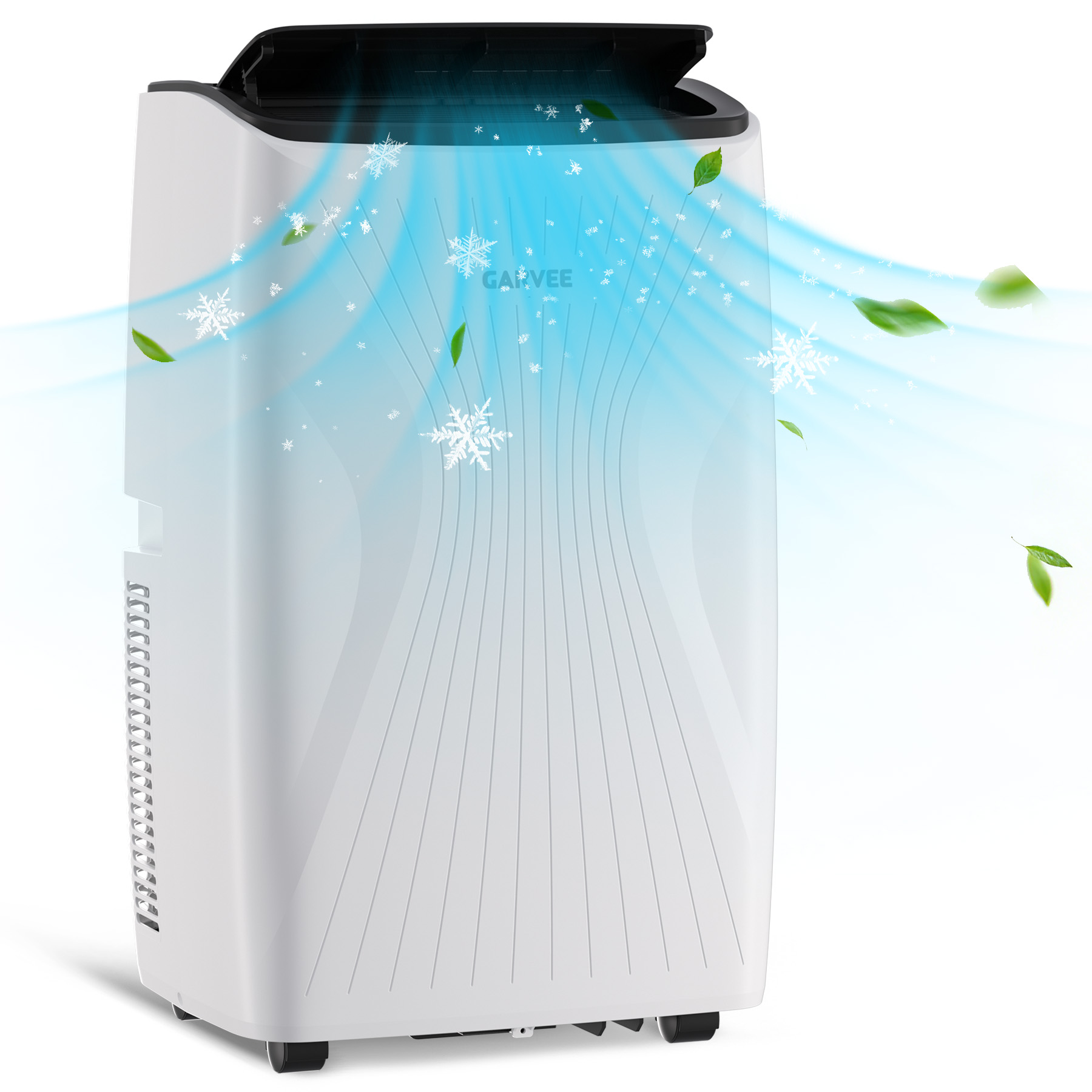 thumbnail video image 2 of PYY 12000 BTU Portable Air Conditioner Cools Up To 800 Sq Ft, Ultra Quiet AC Unit For Bedroom, Home Office With Remote Control, 380 CFM Fast Cooling Floor Air Conditioner, 2 of 11