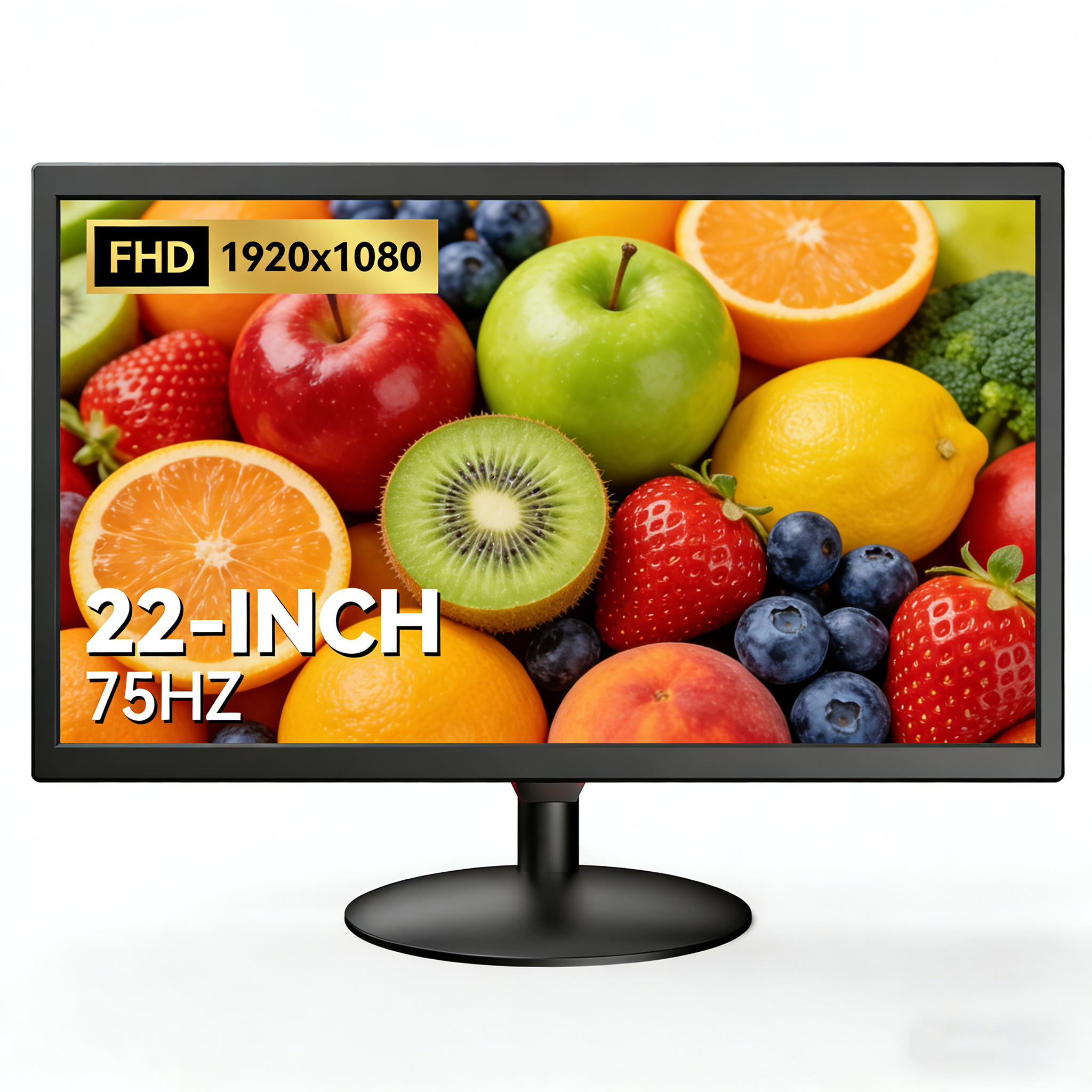thumbnail video image 2 of Eyoyo 22inch Video Monitor With HDMI VGA AV BNC USB Input,Speaker,1080P FHD LED Screen, Built- in Speakers, Video Monitor for CCTV NVR DVR, 2 of 11