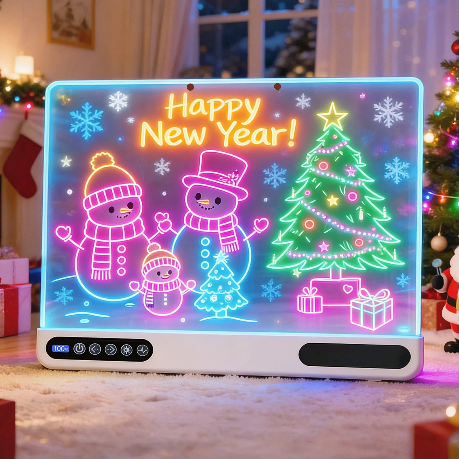 thumbnail video image 2 of DIDUBUY Rechargeable LED Drawing Board for Kids, 16 inch 10-Color Light up Doodle Pad, 1500mAh Battery, Back to School, Birthday Gift for Children 3+, 2 of 19
