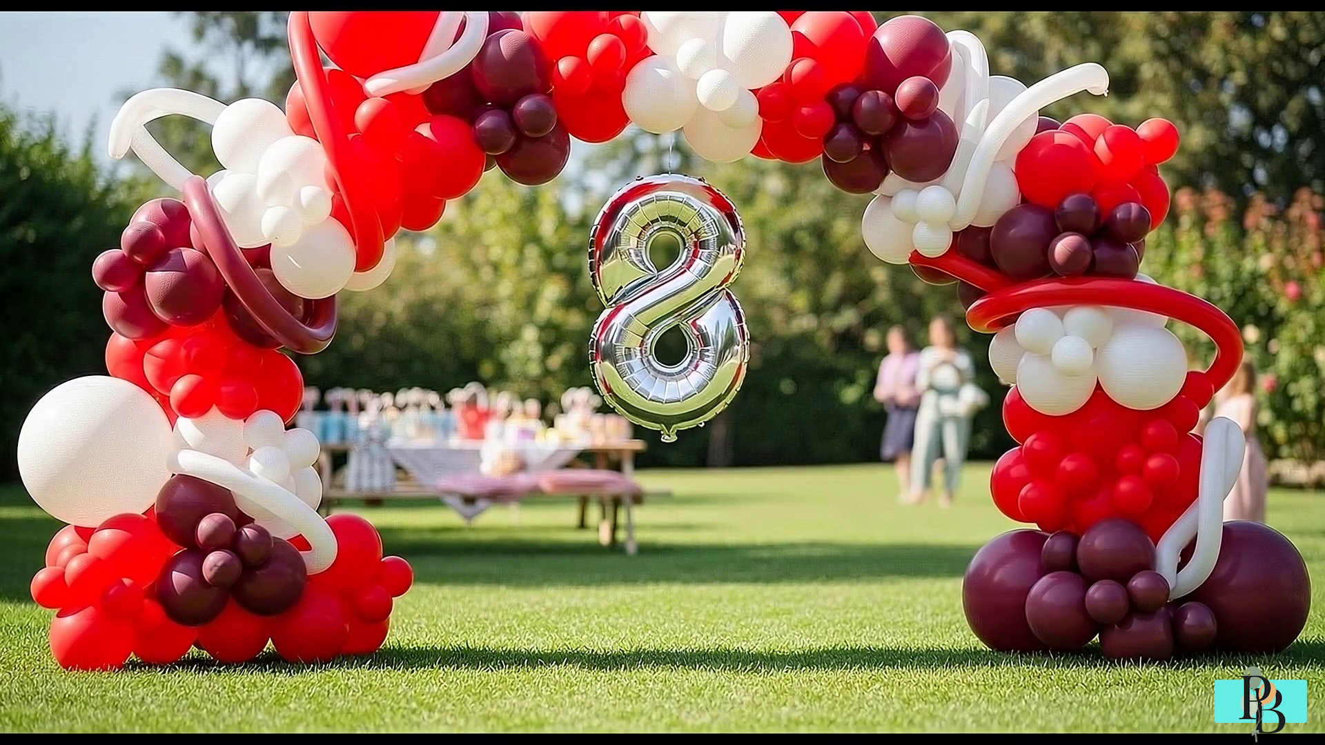 thumbnail video image 2 of Silver Number 8 Foil Mylar Balloon 40 Inch – Self Sealing Metallic Balloon for Helium or Air, 8th Birthday, Anniversary Celebration Decor, 2 of 7
