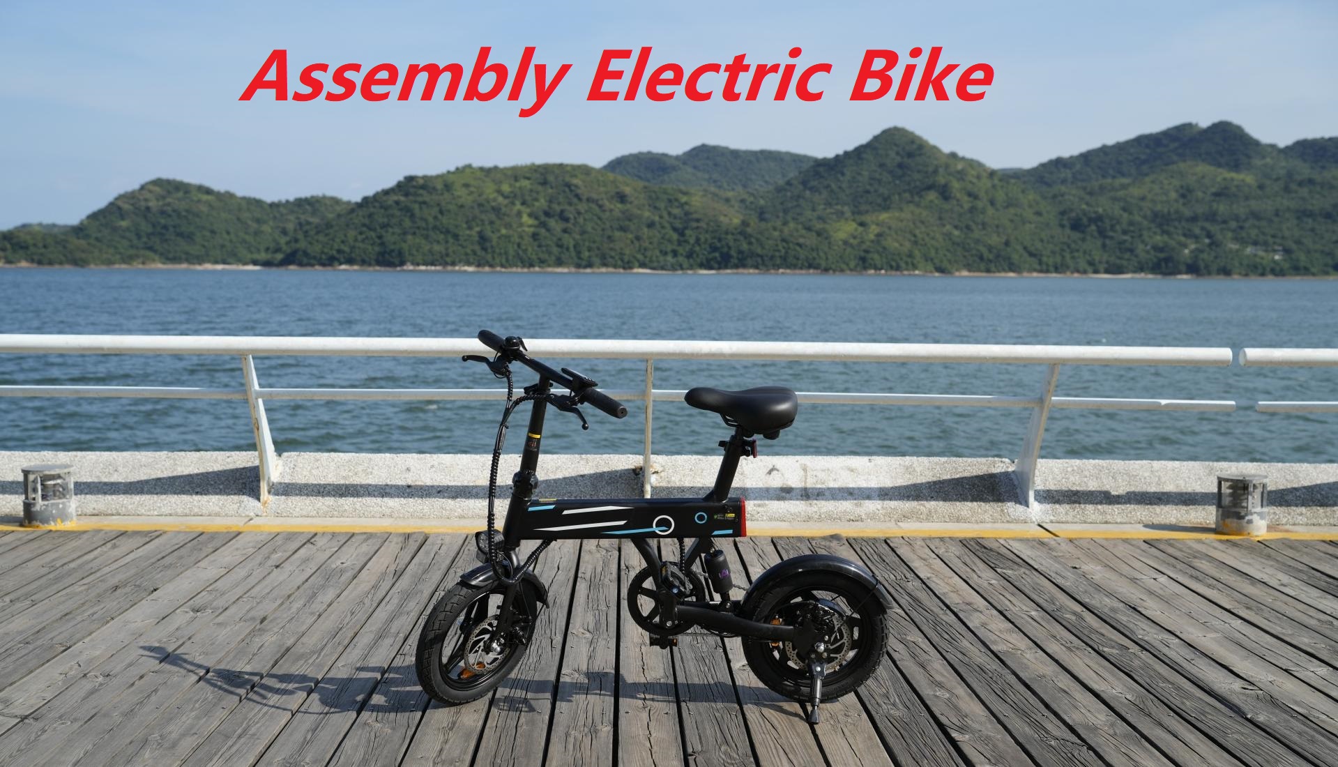 thumbnail video image 2 of iSinwheel EB1-Pro 14" Foldable Electric Bicycle for Adults,500W 36V/7.8Ah Electric Bike,LCD,20MPH Commuter E Bike for Teenager UL 2849,White, 2 of 7