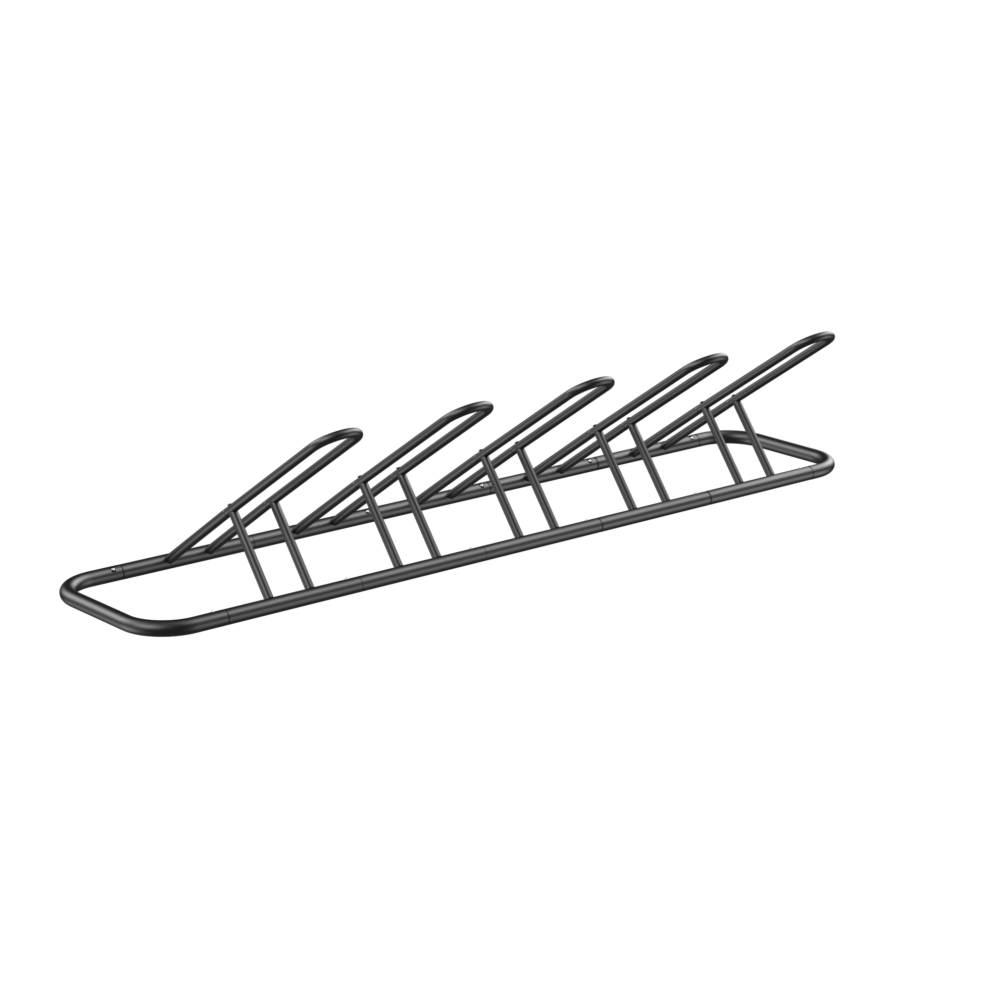 JOZ 5-Bike Floor Parking Rack, Indoor/Outdoor Garage Storage JOZ 5-Bike Floor Parking Rack, Indoor/Outdoor Garage Storage