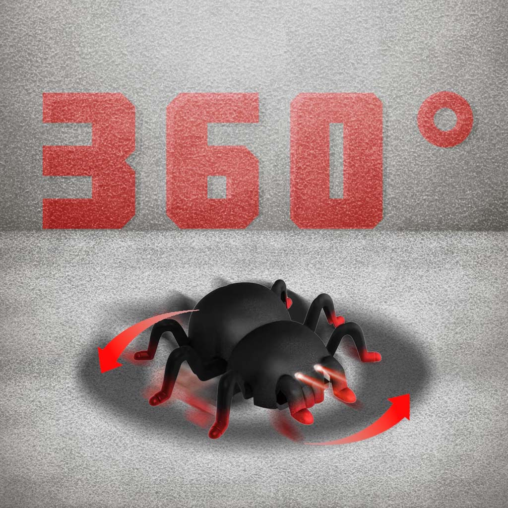 thumbnail video image 2 of Remote Control Wall - Climbing Spider Toy, Infrared Sensing, 360 °     Rotation & Light Up, 2 of 9
