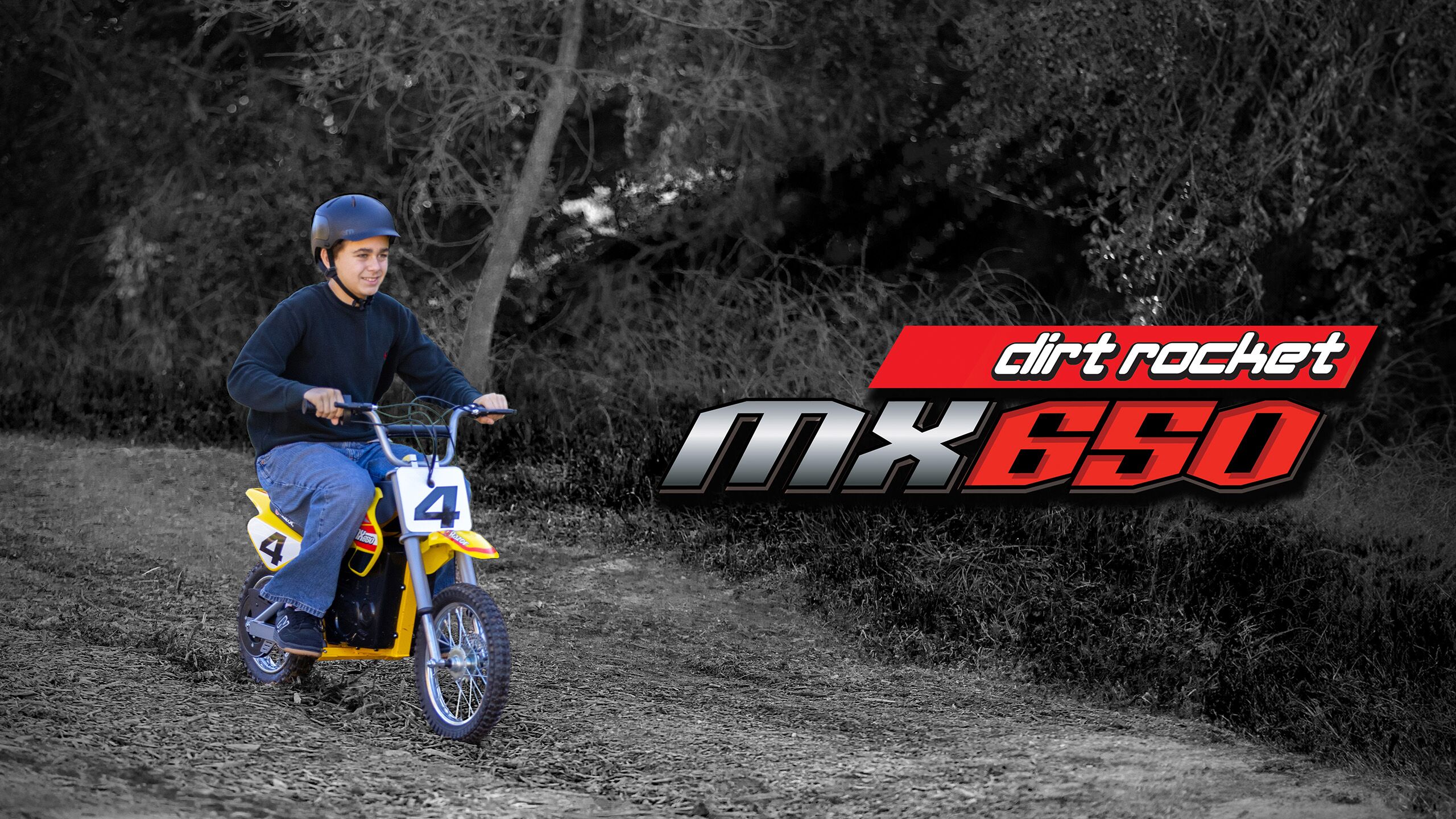 thumbnail video image 3 of Razor Dirt Rocket MX650 - 36V Electric-Powered Dirt Bike, up to 17 mph, Ride-On for Teens, 3 of 13