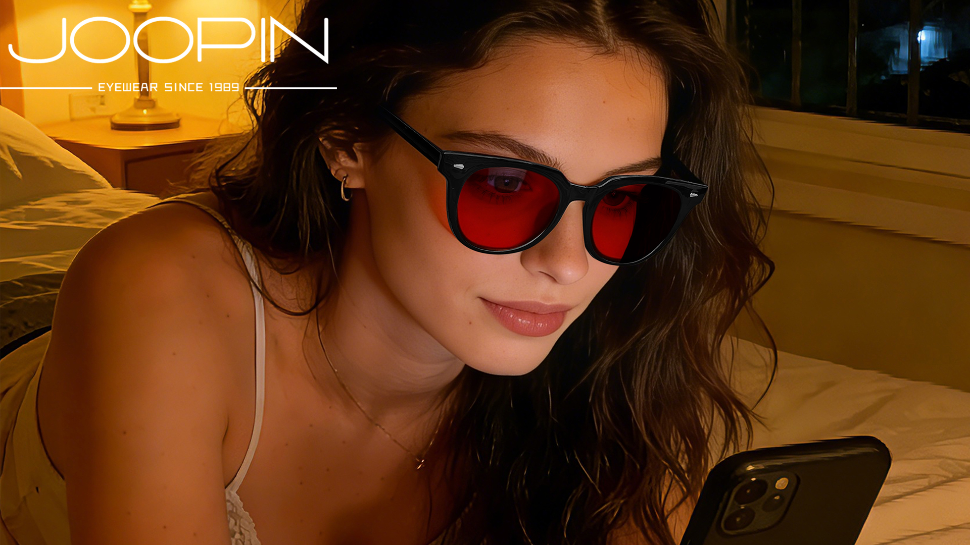 thumbnail video image 2 of Joopin Sleep Glasses with Blue Green Light Blocking, Red Light Lens for Computer Gaming, Screen Fatigue & UV Protection, 2 of 8