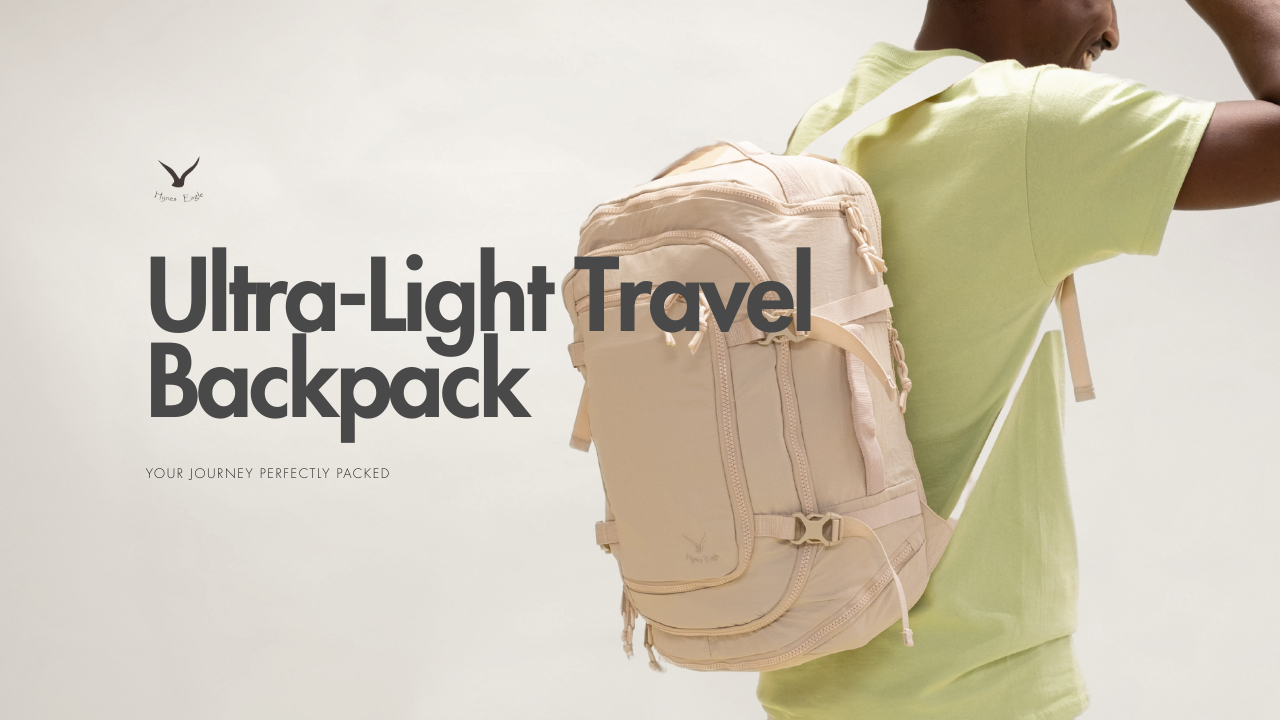 thumbnail video image 2 of Active Daily Backpack – Hynes Eagle – Beige, 2 of 12