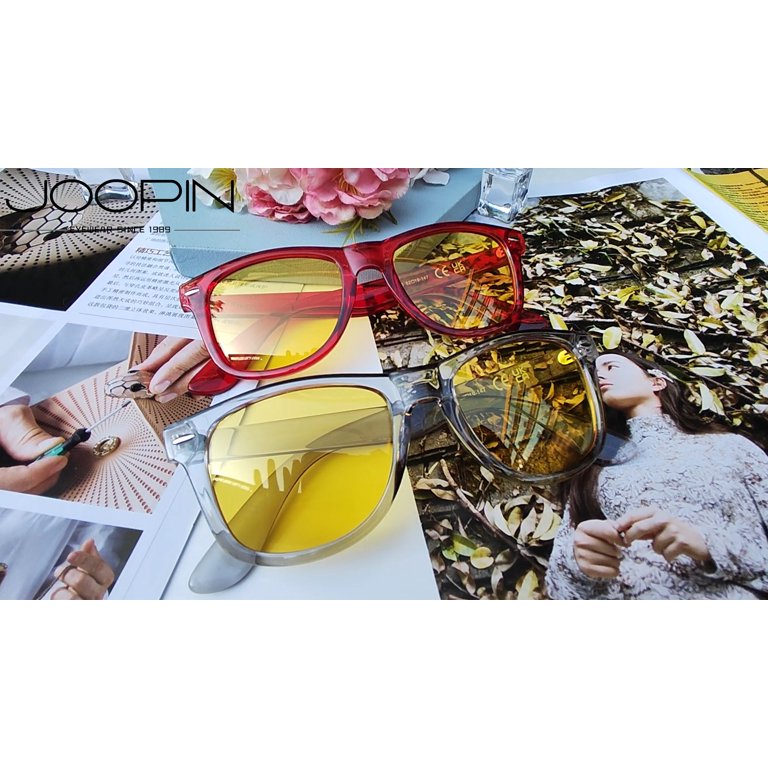 Joopin Retro Square Night Vision Glasses, Polarized UV400  display picture 1