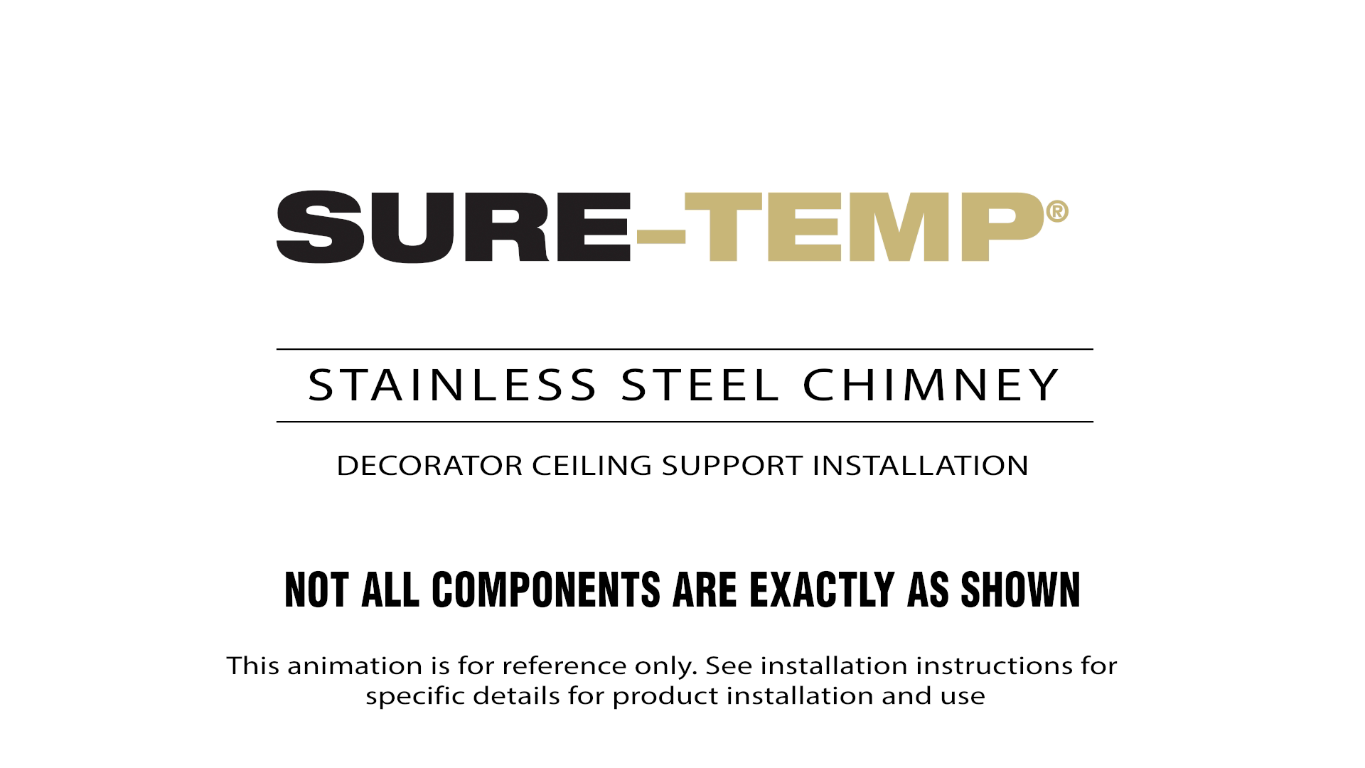 thumbnail video image 2 of Selkirk 6" SureTemp Chimney Pipe 48" Length Double Wall, Stainless Silver, 206148, 2 of 5