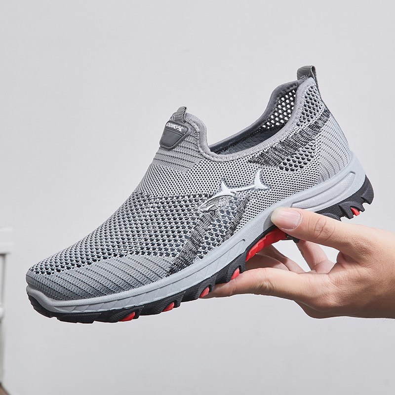 thumbnail video image 2 of YUDAI Men's Slip on Walking Shoes Non Slip Gym Workout Shoes Breathable Mesh Walking Mens Sneakers, 2 of 9