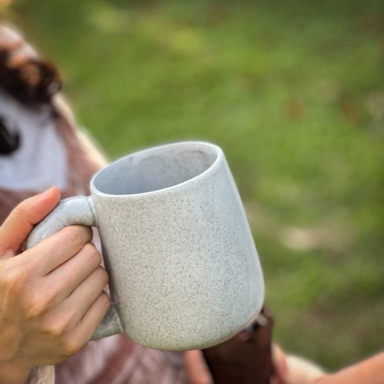 1 Pairs 2 Pcs Large Coffee Mug Pottery Latte Mug Set Big Tea Cup-10oz  Handmade Mugs with Jumbo Handle - Walmart.com